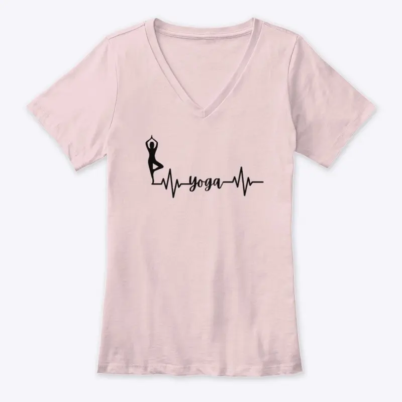 yoga is life t-shirt (pink)